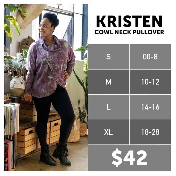 #179 Lularoe Kristen Pullover Tunics- Various Colors- Size: XL - Picture 3 of 11